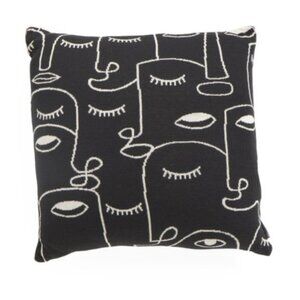 City Chik HANDCRAFTED IN INDIA 20x20 Modern Reversible Face Knit Pillow